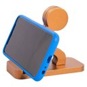 Ver imagem 3 de Suporte Porta Celular Telefone de Mesa Universal Tablet em MDF - Cobre