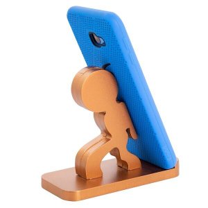 Suporte Porta Celular Telefone de Mesa Universal Tablet em MDF - Cobre