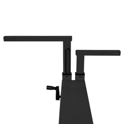 Mesa de Escritório Gamer com Regulagem de Altura Preta sem Tampo - 7