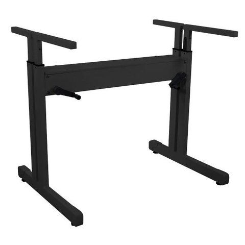 Mesa de Escritório Gamer com Regulagem de Altura Preta sem Tampo