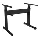 Ver imagem 1 de Mesa de Escritório Gamer com Regulagem de Altura Preta sem Tampo