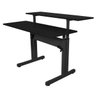 Mesa de Escritório Gamer com Regulagem de Altura Preta sem Tampo - 4