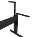 Ver imagem 5 de Mesa de Escritório Gamer com Regulagem de Altura Preta sem Tampo