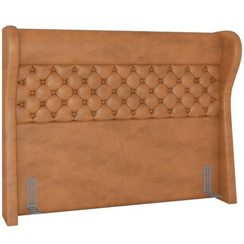 Cabeceira Cama Box Casal 140 Cm P05 Madrid Couríssimo Whisky