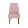 Cadeira de Jantar Helena Suede Rosa Bebe - Dominic Decor - 1