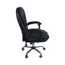 Ver imagem 4 de Cadeira de Escritório Presidente Reclinável Ergonômica Preto