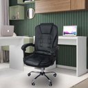 Ver imagem 6 de Cadeira de Escritório Presidente Reclinável Ergonômica Preto