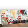 Quadro para Salas, Quartos, Escritórios Trio Abstract Painting Discreet Midiapoparte:3 Quadros de 90x1 - 2