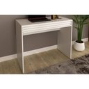 Ver imagem 1 de Mesa Computador Escrivaninha C/ 1 Gaveta Ripada Me4173 Branco - Tecno Mobili