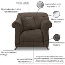 Ver imagem 3 de Kit 2 Poltronas Decorativas Retro Polo Veludo 2231 Ezz