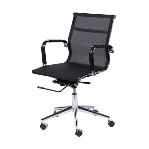 Cadeira de Escritorio Office Baixa 3303 Tela Mesh:preta
