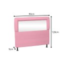 Ver imagem 4 de Cabeceira Espelhada 90cm Solteiro Rosa