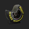 Poltrona Pneu Wheel Seat P Zero Preto Amarelo - 1