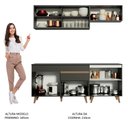Ver imagem 6 de Armário de Cozinha Compacta 190cm Preto Reims Madesa 01