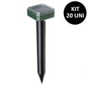 Ver imagem 2 de Repelente Solar Ultrassonico Kit 20 Uni Pestes Cobras Ratos Roedores Jardim Externo