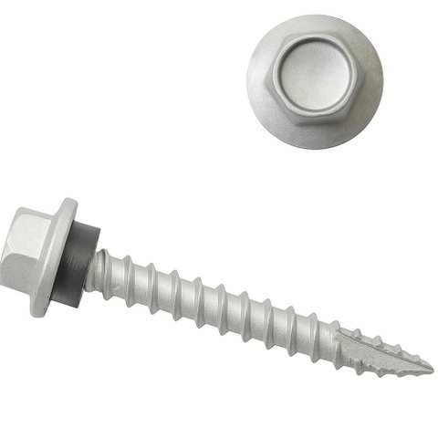 Kit 50 Parafusos Sextavado Carbono 5,5MMX38MM Ponta Ogivada