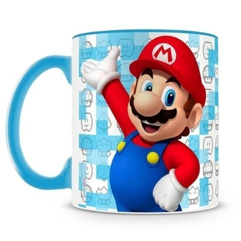 Caneca Reta Personalizada Mario