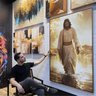 Quadro Jesus sobre As Águas a Divina Travessia - 123x83cm - 2