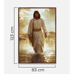Quadro Jesus sobre As Águas a Divina Travessia - 123x83cm - 4