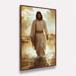 Quadro Jesus sobre As Águas a Divina Travessia - 123x83cm - 3