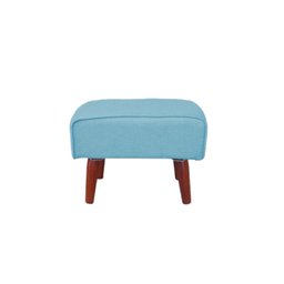 Poltrona Amamentação com Puff Manu Veludo Azul Turquesa - 6