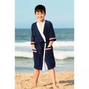 Ver imagem 2 de Roupão Infantil Atoalhado Natação - Ref 940 Azul Marinho - 8