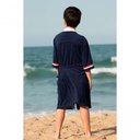 Ver imagem 3 de Roupão Infantil Atoalhado Natação - Ref 940 Azul Marinho - 8