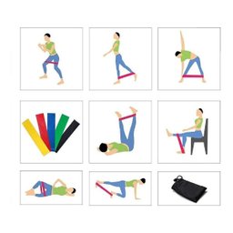 Kit 5 Faixas Elásticas Thera Band Com 5 Níveis Fisioterapia - 4