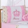 Kit Berço Menina Rosa Coroa 10 Peças Padrão Americano - 2