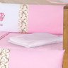 Kit Berço Menina Rosa Coroa 10 Peças Padrão Americano - 6