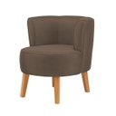 Ver mais imagens de Kit 6 Poltronas Estofadas para Recepção de Escritório Ergonômica Tecido Veludo Macia Pés de Madeira