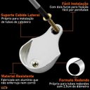 Ver imagem 3 de Suporte para Tubo Cabideiro Lateral Redondo 10 Peças