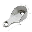 Ver imagem 3 de Suporte Lateral Cabideiro Guarda-Roupa Tubo Oblongo 10 Peças