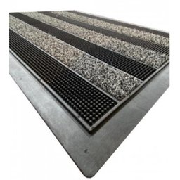 Tapete Emborrachado Cactos Cinza 45cm x 75cm - 2