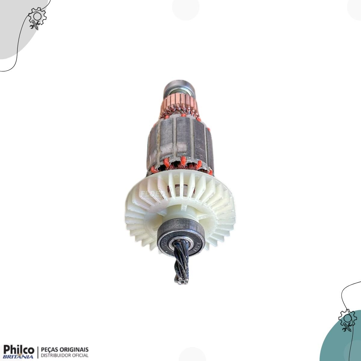 Induzido Completo 127v para Furadeira Philco Pfu01 Original - 3