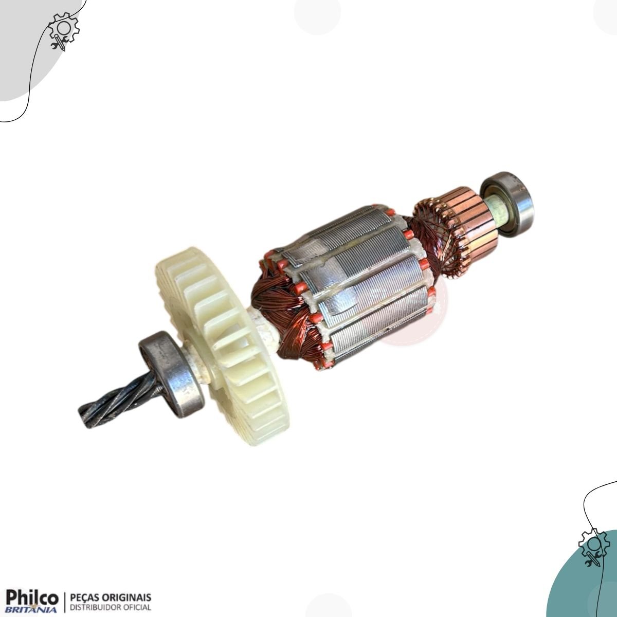 Induzido Completo 127v para Furadeira Philco Pfu01 Original - 5