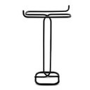 Ver imagem 2 de Toalheiro de Bancada Para Tolhas de Mãos Duplo Preto - Wp Connect