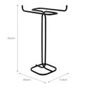 Ver imagem 4 de Toalheiro de Bancada Para Tolhas de Mãos Duplo Preto - Wp Connect