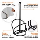 Ver imagem 5 de Suporte Porta Rolo Papel Toalha Preto Fosco - Future