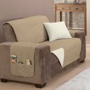 Ver imagem 6 de Protetor de Sofá Padrão 3 Lugares Manu 100% Poliéster:cáquipalha