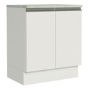 Ver imagem 1 de Balcão Armário de Cozinha 70 cm 2 Portas Branco Glamy Madesa