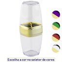 Ver imagem 6 de Porta Escovas e Creme Dental Translúcido Dourado Banheiro Luxo - Transparente