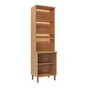 Ver imagem 4 de Cristaleira 100% MDF 225x65cm Selene Marrom/Jequitibá/Off White Fosco