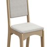 Kit 2 Cadeiras Bernessi 100% MDF com Assento Estofado Geométrico Losango / Carvalho - 5