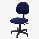 Ver imagem 2 de Capa de Cadeira de Escrítório e Longarina Encosto e Assento Malha 2 Peças:azul Marinho