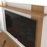 Rack Itapuã Leme Natura Real / Off White Para Tvs Até 70'' - 2