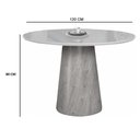Ver imagem 3 de Mesa de Jantar Cone Tampo Laqueado com Vidro 120cm Facilita Decor