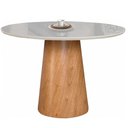 Ver imagem 1 de Mesa de Jantar Cone Tampo Laqueado com Vidro 120cm Facilita Decor
