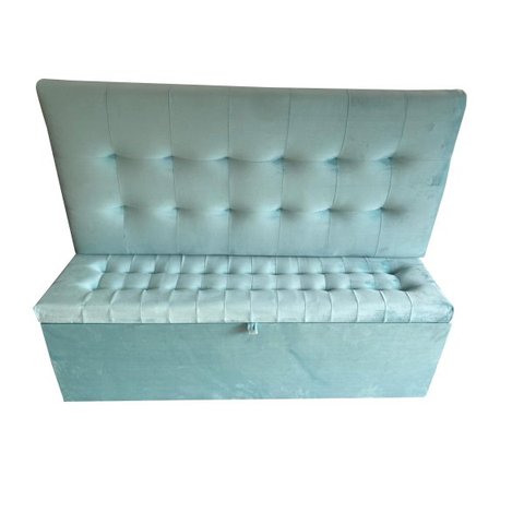 KIT CABECEIRA PAINEL E RECAMIER PUFF BAÚ BEIRA DE CAMA BOX PADRÃO - 1,38 CM - AZUL TIFFANY