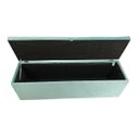 Ver imagem 4 de KIT CABECEIRA PAINEL E RECAMIER PUFF BAÚ BEIRA DE CAMA BOX PADRÃO - 1,38 CM - AZUL TIFFANY